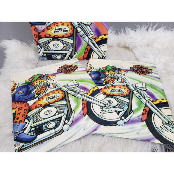 Harley Davidson Motorcycles 3 Ring Binder Trapper Keeper Vintage w/folders - Picture 2 of 8